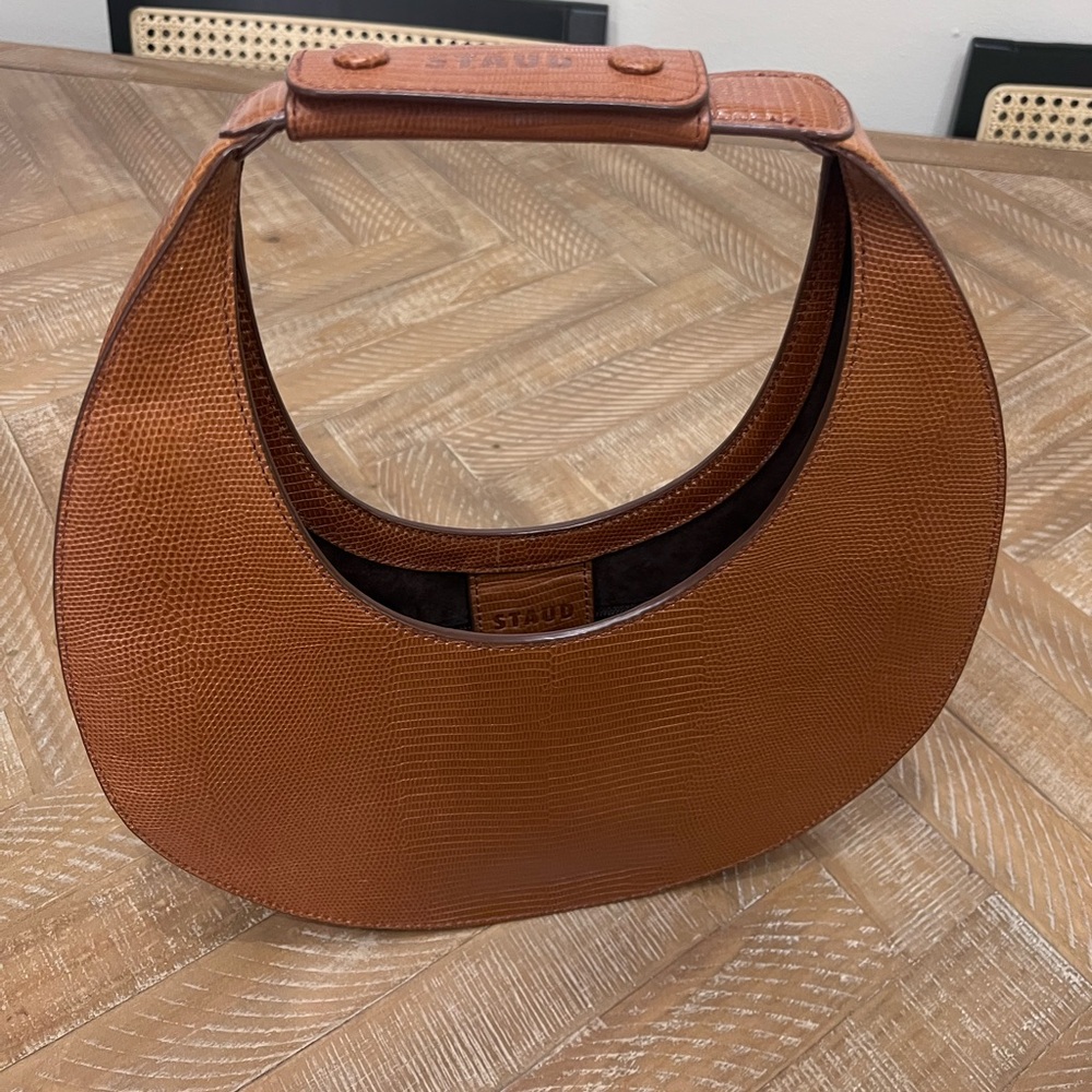 STAUD Tan Textured Shoulder Bag - Picture 2 of 5